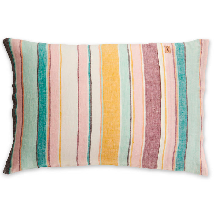 Hat Trick Woven Stripe Linen Pillowcases - 2King Set - Mandi at Home