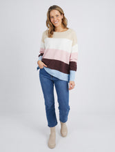 Load image into Gallery viewer, Nellie Stripe Knit - Choc - Elm Lifestyle - Mandi at Home