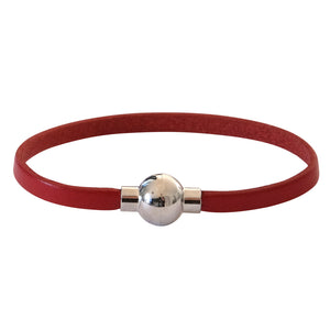 Red Leather Single Torini Bracelet - Mandi at Home