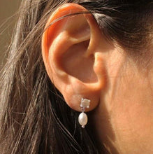 Load image into Gallery viewer, Sterling Silver Small Pearl Drop Earrings - Mandi at Home