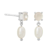 Load image into Gallery viewer, Sterling Silver Small Pearl Drop Earrings - Mandi at Home