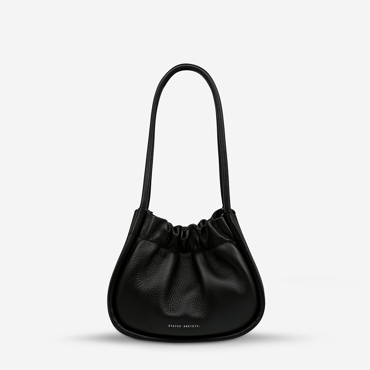 Ordinary Pleasures Women's Black Leather Handbag - Status Anxiety - Mandi at Home