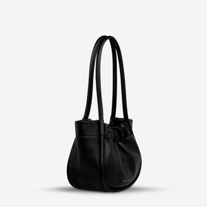 Ordinary Pleasures Women's Black Leather Handbag - Mandi at Home