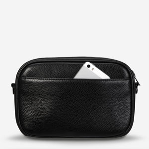 Plunder with Webbed Strap Cross Body Bag - Black - Mandi at Home