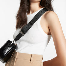 Load image into Gallery viewer, Without You Black Webbed Strap for Plunder Crossbody Bag - Mandi at Home