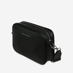 Plunder with Webbed Strap Cross Body Bag - Black - Mandi at Home