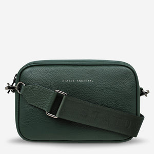 Plunder with Webbed Strap Cross Body Bag - Green - Mandi at Home