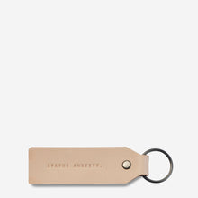 Load image into Gallery viewer, Tan Leather If I Stay Keyring - Status Anxiety - Mandi at Home
