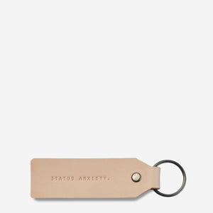 Tan Leather If I Stay Keyring - Status Anxiety - Mandi at Home