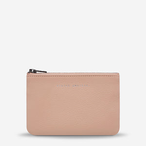 Change It All Dusty Pink Leather Pouch - Status Anxiety - Mandi at Home