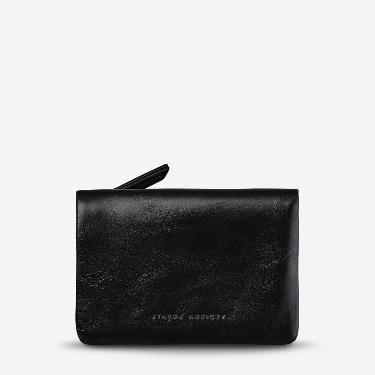Is Now Better Black Leather Wallet - Status Anxiety - Mandi at Home