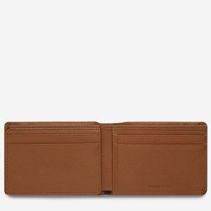 Jonah Men's Camel Leather Bi-Fold Wallet - Mandi at Home