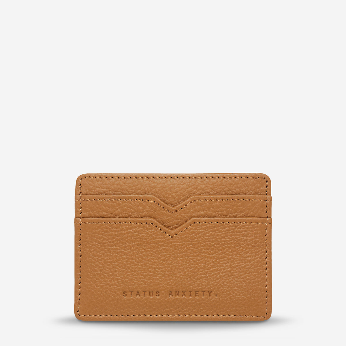 Together For Now Women's Tan Leather Card Wallet - Mandi at Home