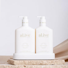 Load image into Gallery viewer, Wash and Lotion Duo + Tray - Mango &amp; Lychee - al.ive body - Mandi at Home