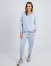 Load image into Gallery viewer, Elm Silvana Velour Crew Sweater - Sky - Mandi at Home